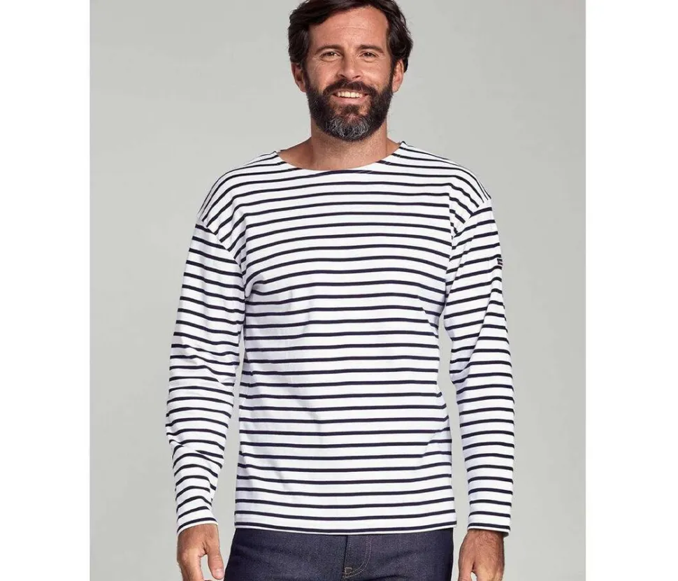 Armor lux AM120 - Marinière Manches Longues Homme 100% Coton
