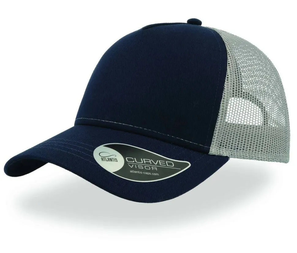 Atlantis AT085 - Casquette 5 Panneaux Trucker en Coton