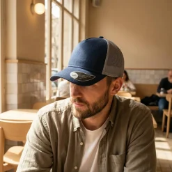 Atlantis AT085 - Casquette 5 Panneaux Trucker en Coton