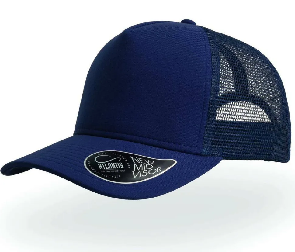 Atlantis AT083 - Casquette 5 Panneaux Visière en Jersey