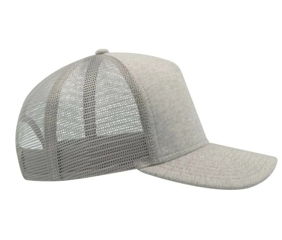 Atlantis AT083 - Casquette 5 Panneaux Visière en Jersey