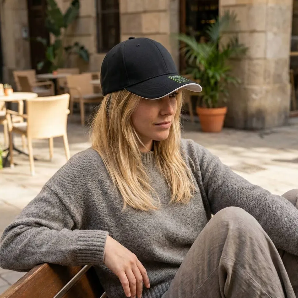 Atlantis AT064 - Casquette 6 pans en mélange bambou/polyester