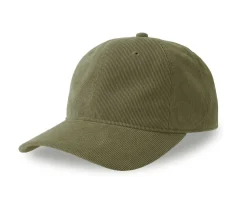 ATLANTIS HEADWEAR AT242 - Casquette 6 pans mid visor corduroy recyclé
