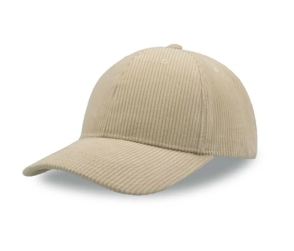ATLANTIS HEADWEAR AT241 - Casquette 6 pans en corduroy recyclé