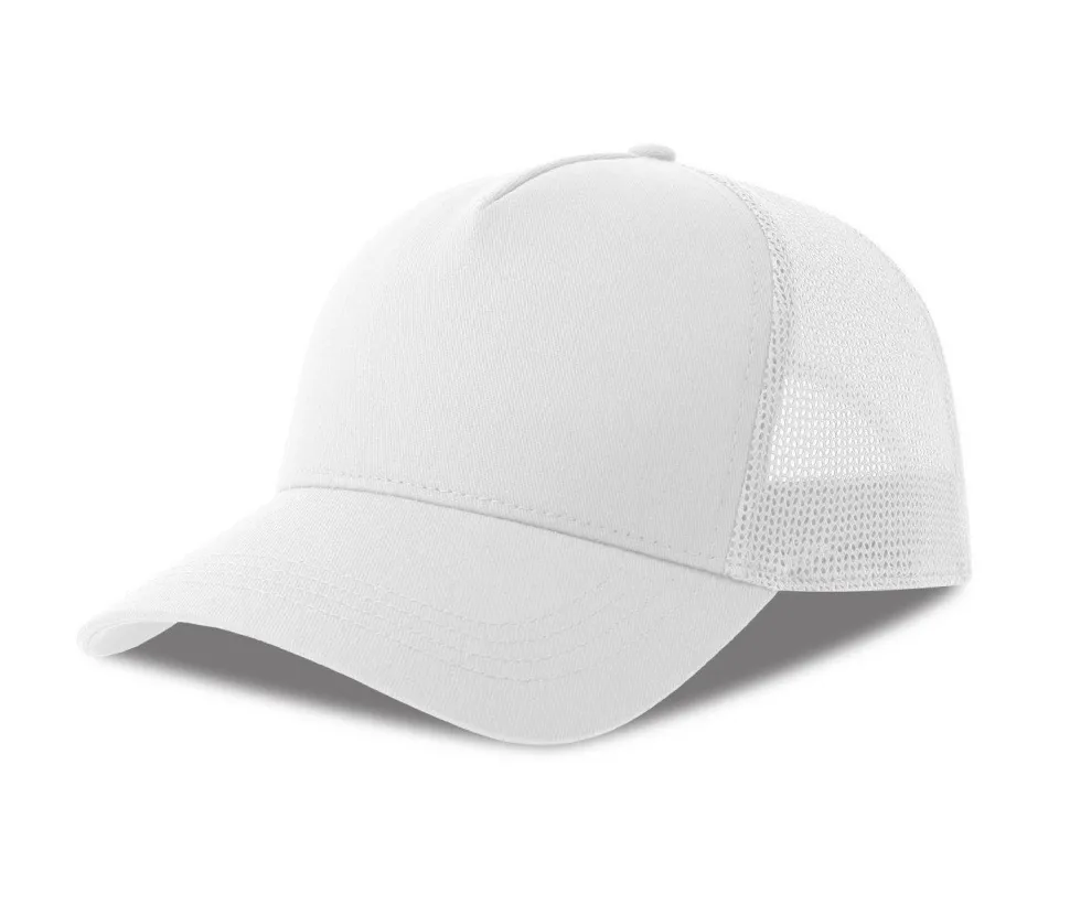 ATLANTIS HEADWEAR AT228 - Casquette 5 pans style trucker en coton