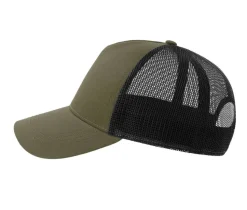 ATLANTIS HEADWEAR AT228 - Casquette 5 pans style trucker en coton