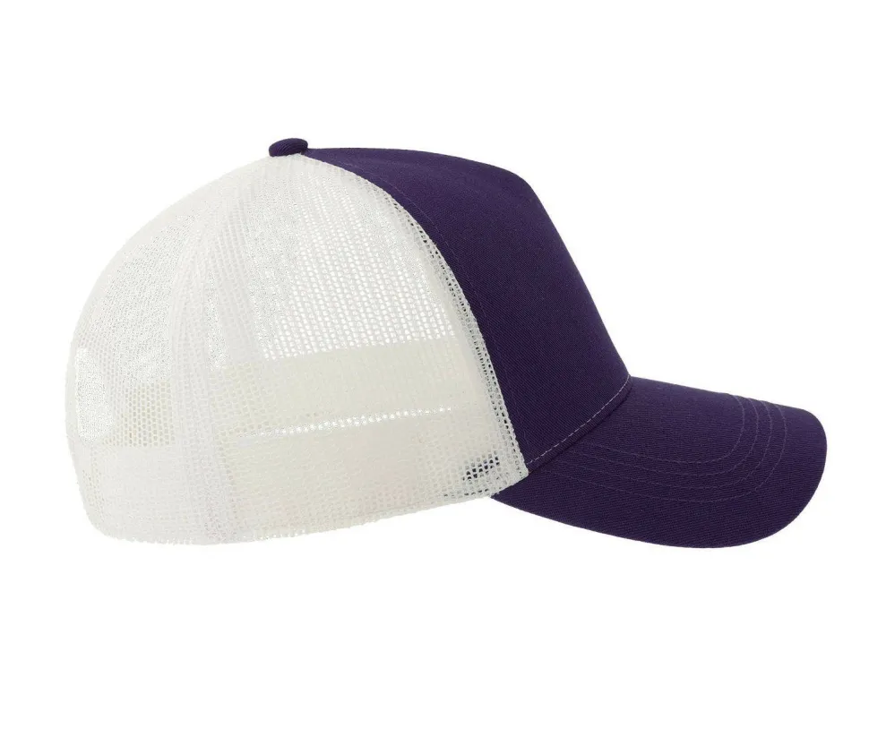 ATLANTIS HEADWEAR AT228 - Casquette 5 pans style trucker en coton