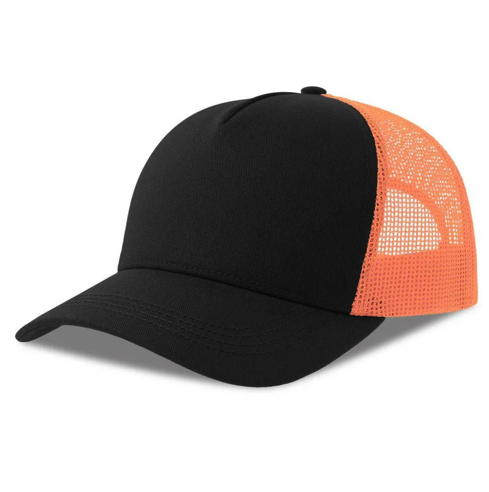 ATLANTIS HEADWEAR AT228 - Casquette 5 pans style trucker en coton