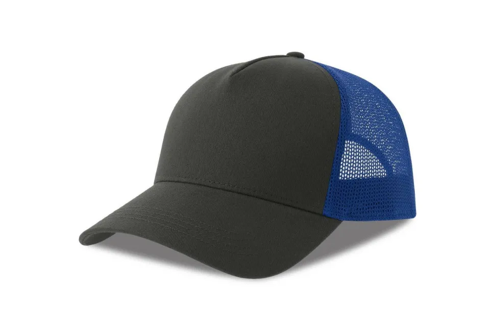 ATLANTIS HEADWEAR AT228 - Casquette 5 pans style trucker en coton
