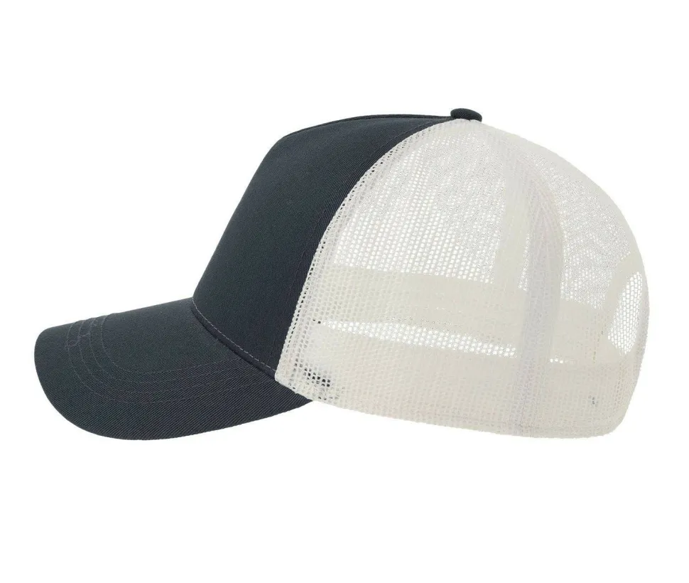 ATLANTIS HEADWEAR AT228 - Casquette 5 pans style trucker en coton