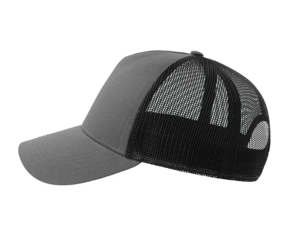 ATLANTIS HEADWEAR AT228 - Casquette 5 pans style trucker en coton