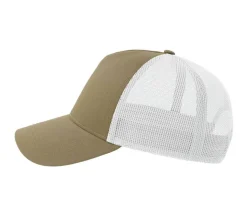 ATLANTIS HEADWEAR AT228 - Casquette 5 pans style trucker en coton