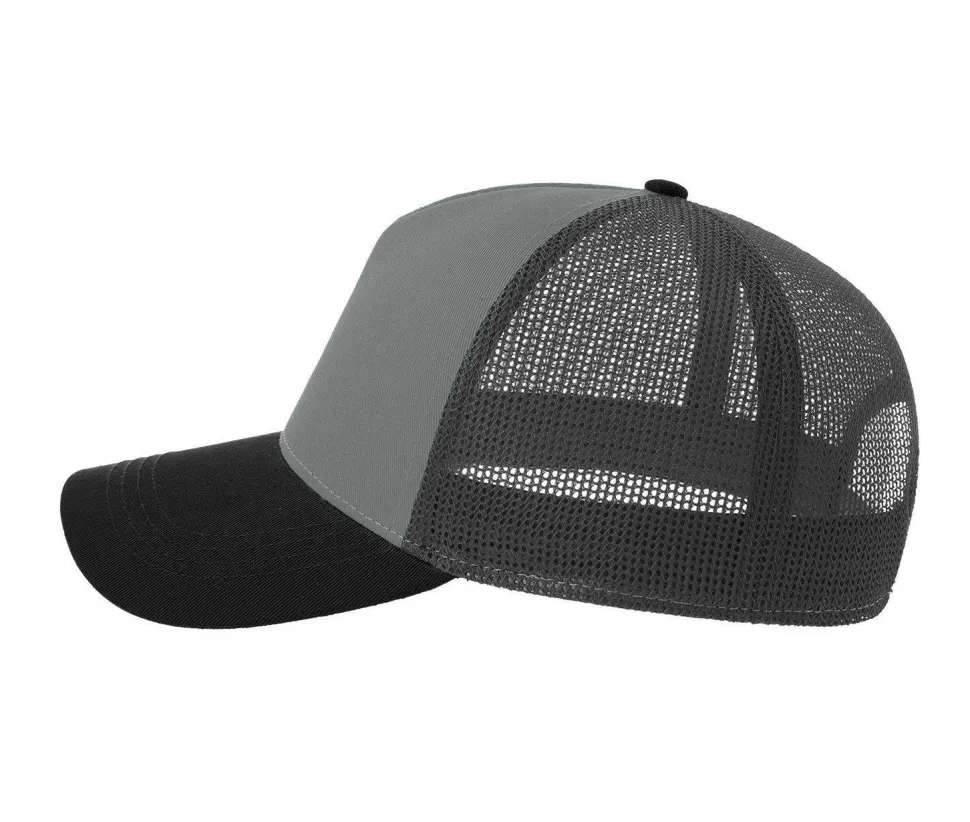 ATLANTIS HEADWEAR AT228 - Casquette 5 pans style trucker en coton