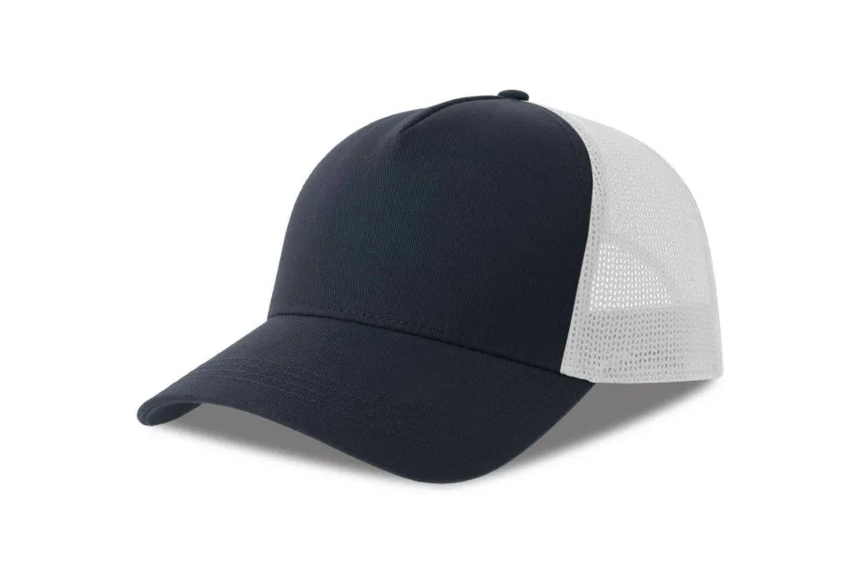 ATLANTIS HEADWEAR AT228 - Casquette 5 pans style trucker en coton