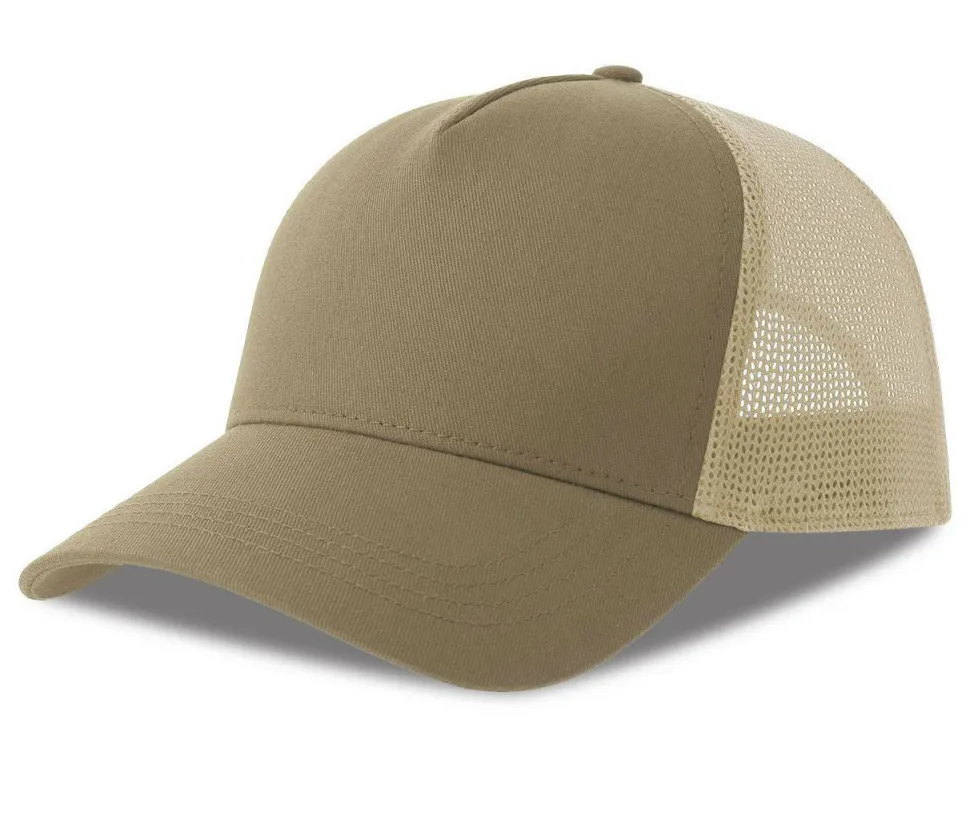 ATLANTIS HEADWEAR AT228 - Casquette 5 pans style trucker en coton