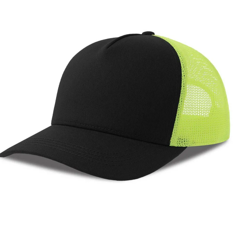 ATLANTIS HEADWEAR AT228 - Casquette 5 pans style trucker en coton