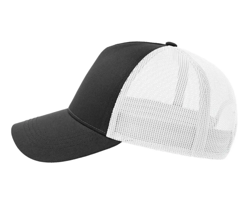 ATLANTIS HEADWEAR AT228 - Casquette 5 pans style trucker en coton