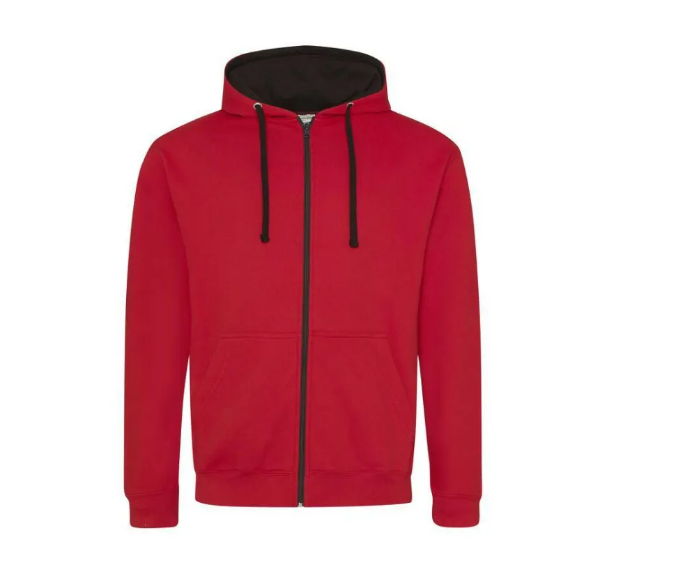 AWDIS JH053 - Sweat capuche zippé contrasté