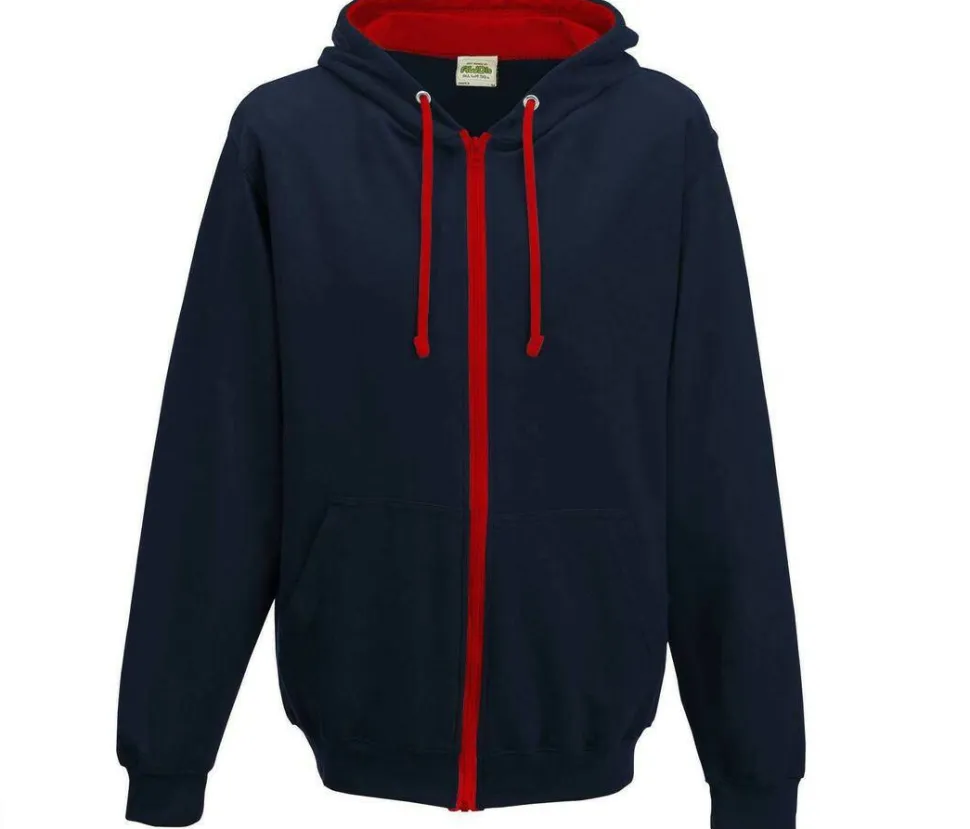 AWDIS JH053 - Sweat capuche zippé contrasté