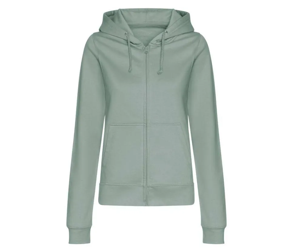 AWDIS JH050F - Hoodie Zippé Confort Femme en Coton Doux