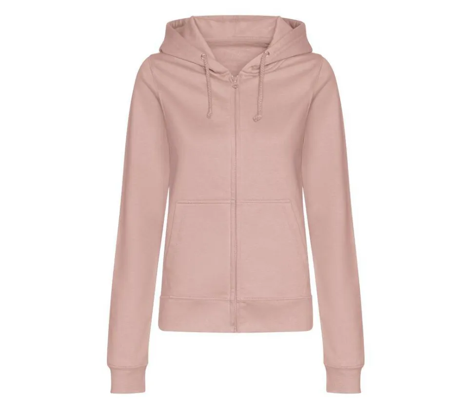 AWDIS JH050F - Hoodie Zippé Confort Femme en Coton Doux