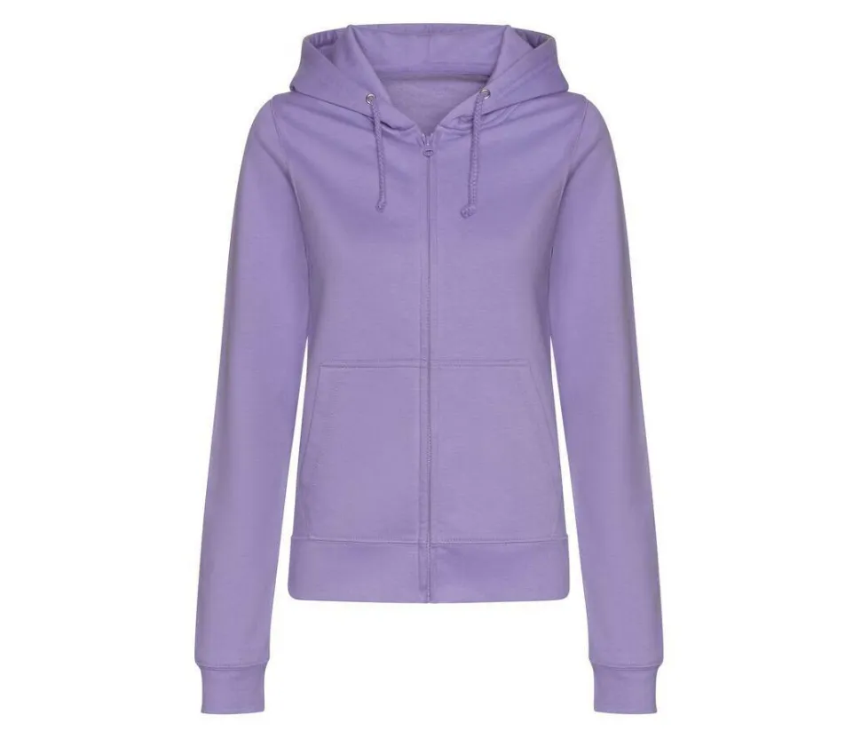 AWDIS JH050F - Hoodie Zippé Confort Femme en Coton Doux