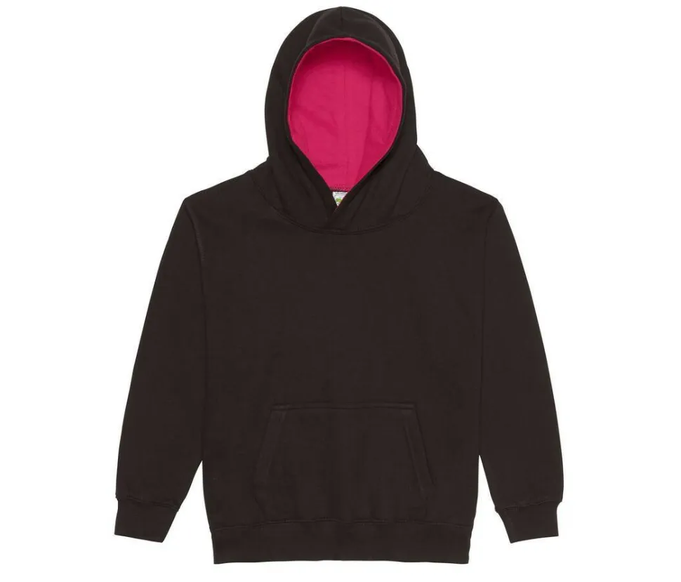 AWDIS JH03J - Sweat enfant capuche contrastée