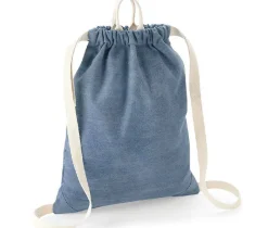 Bag Base BG642 - Sac de gym en denim