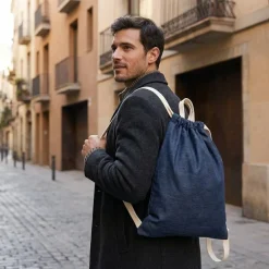 Bag Base BG642 - Sac de gym en denim
