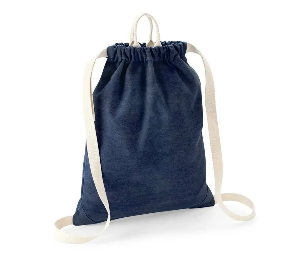 Bag Base BG642 - Sac de gym en denim
