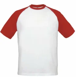 B&C BC230 - T-Shirt Baseball Manches Raglan Contrastées