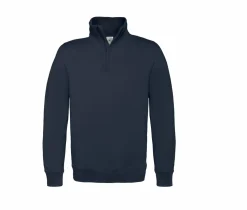 B&C BCID4 - Sweatshirt Col Zippé Homme