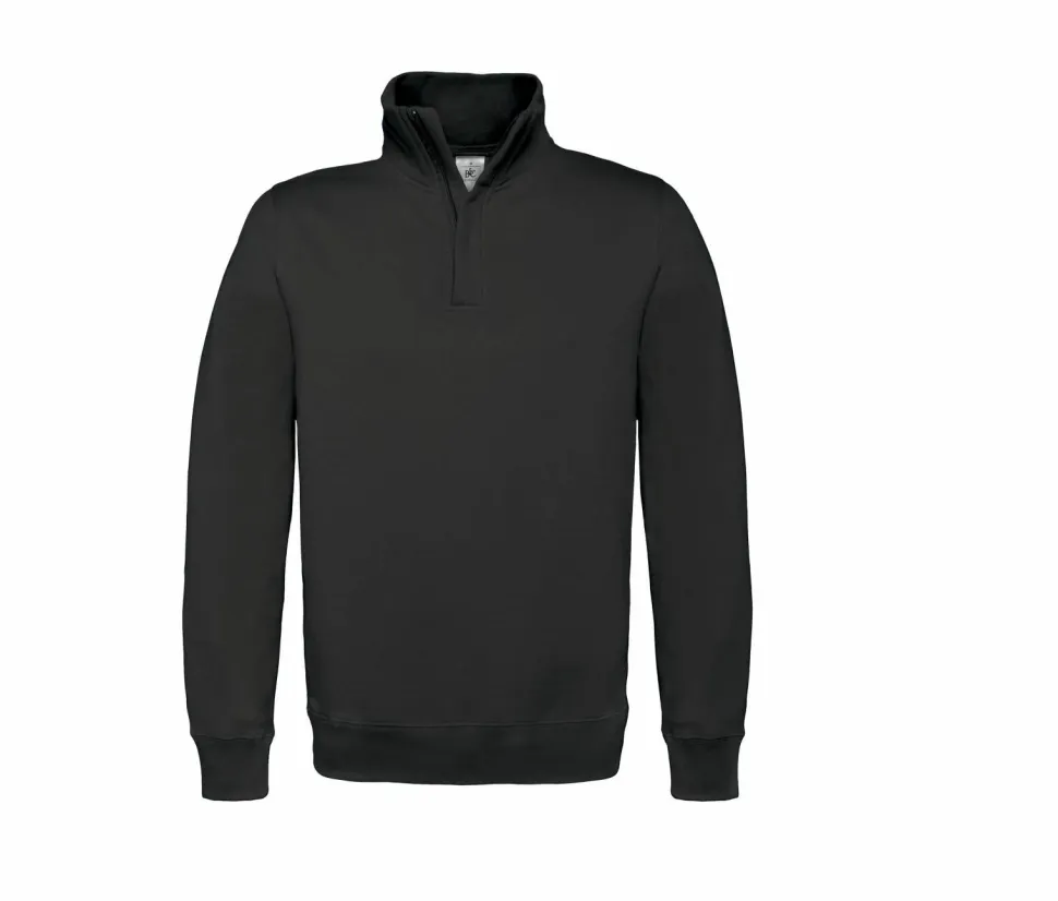B&C BCID4 - Sweatshirt Col Zippé Homme