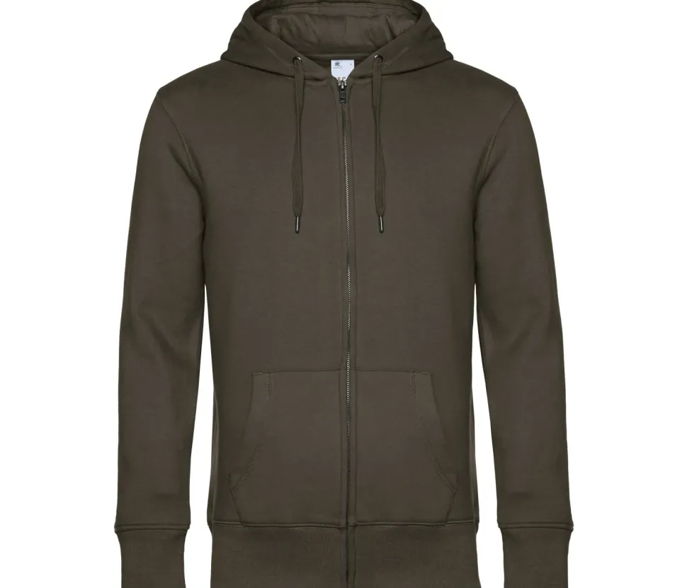 B&C BCU03K - Sweat Capuche zippé KING