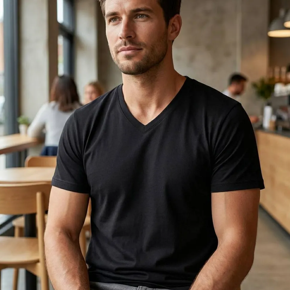 B&C BC01V - Tee-shirt homme col V 150
