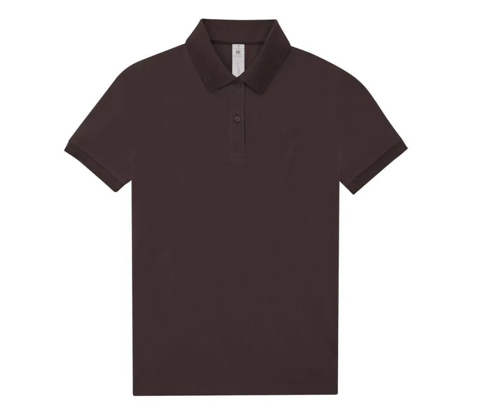 B&C BCW461 - Polo Femme Élégant en Coton Pré-Rétréci