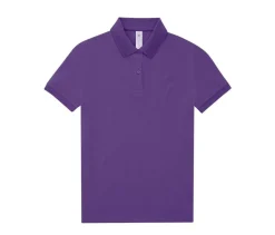B&C BCW461 - Polo Femme Élégant en Coton Pré-Rétréci