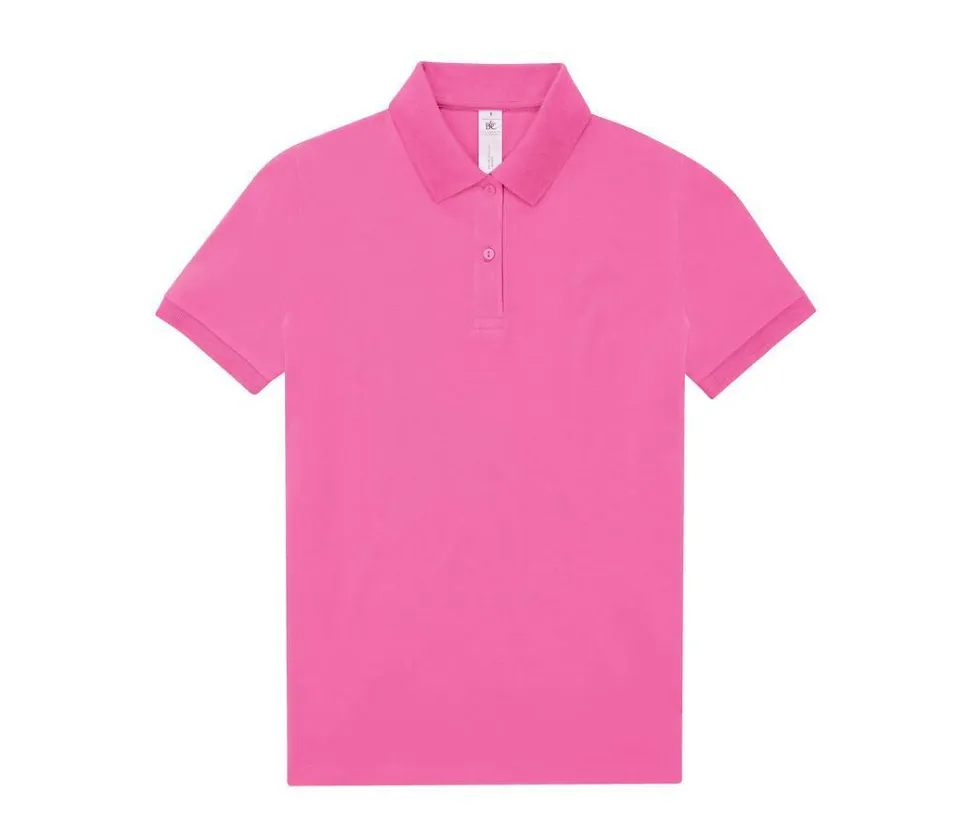 B&C BCW461 - Polo Femme Élégant en Coton Pré-Rétréci