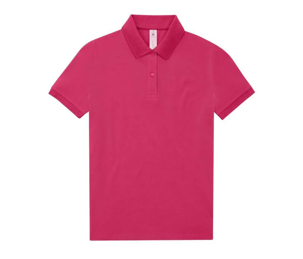 B&C BCW461 - Polo Femme Élégant en Coton Pré-Rétréci