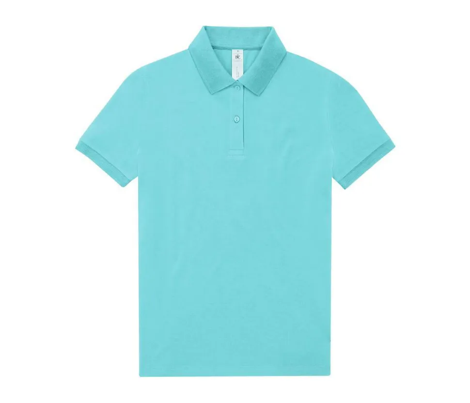 B&C BCW461 - Polo Femme Élégant en Coton Pré-Rétréci