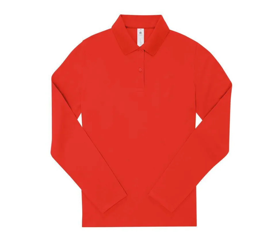 B&C BCW462 - Polo femme manches longues 180