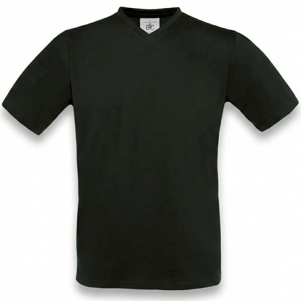 B&C CG153 - T-Shirt Col V Manches Courtes
