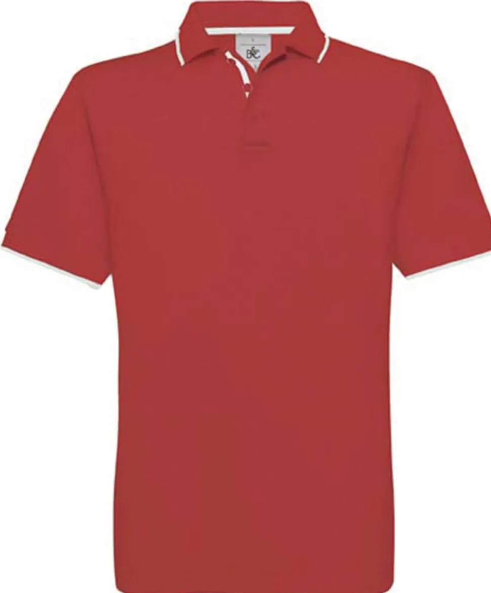 B&C CGPU413 - Polo Maille Piquée Avec Liseré