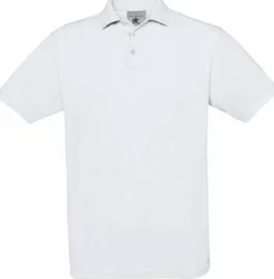 B&C CGSAFE - Polo Classique en Coton Peigné Confortable