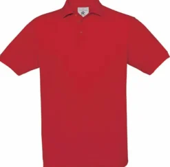B&C CGSAFE - Polo Classique en Coton Peigné Confortable