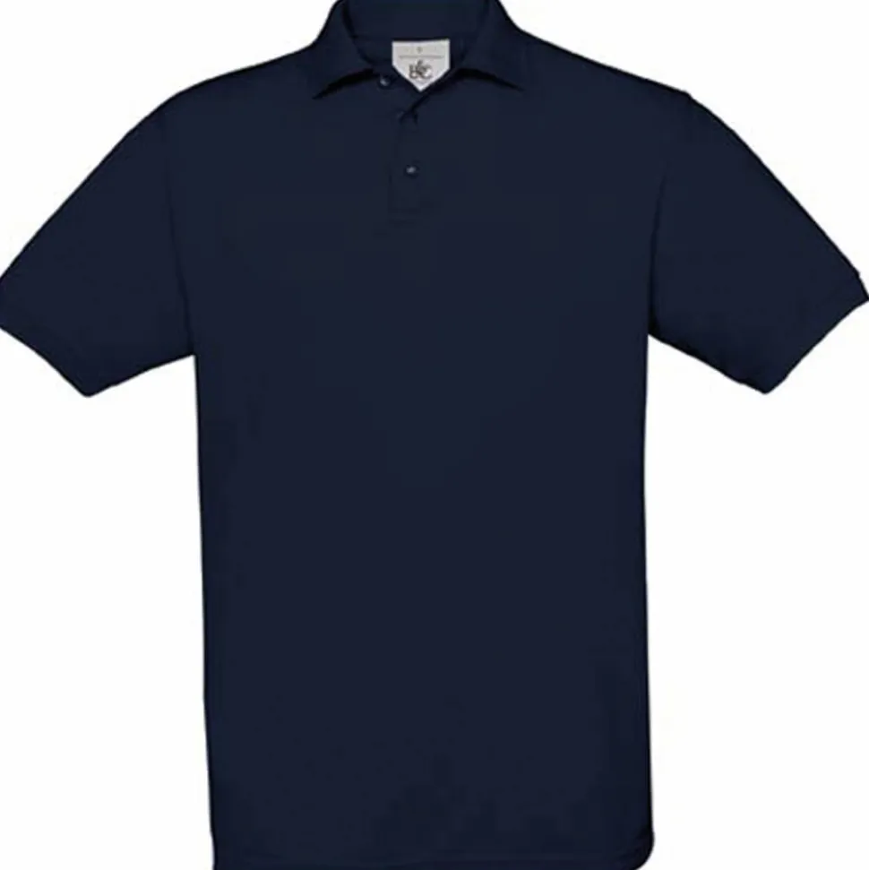 B&C CGSAFE - Polo Classique en Coton Peigné Confortable