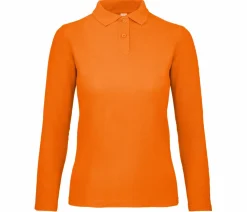 B&C ID1LW - Polo Manches Longues Femme