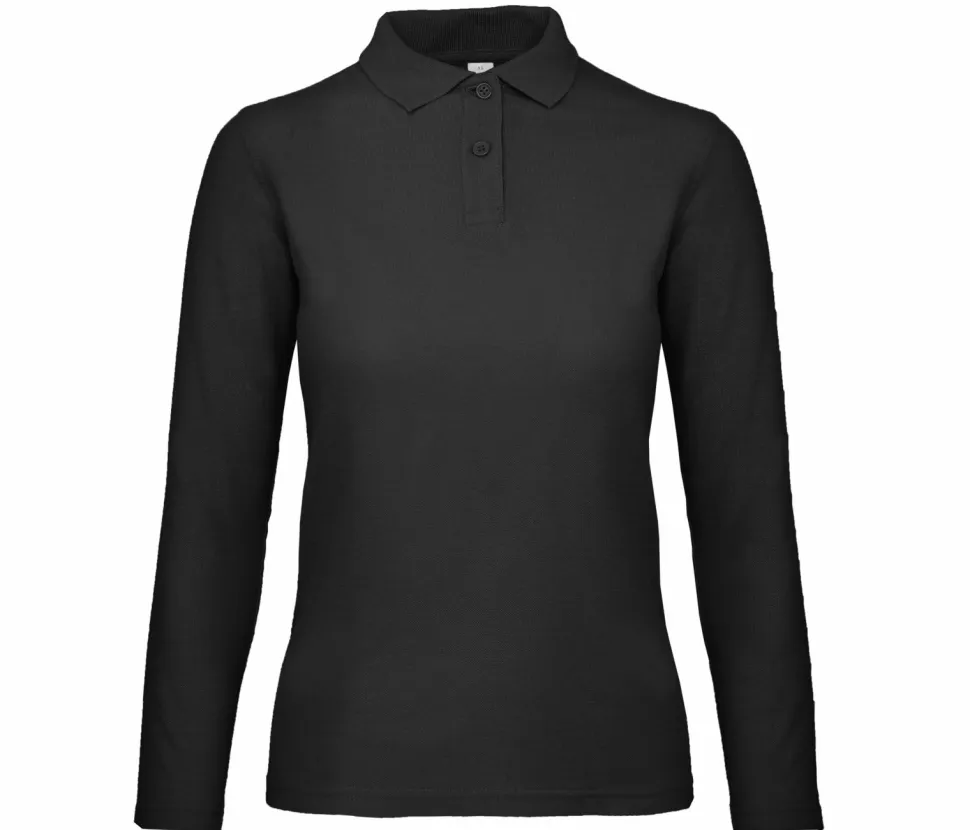 B&C ID1LW - Polo Manches Longues Femme