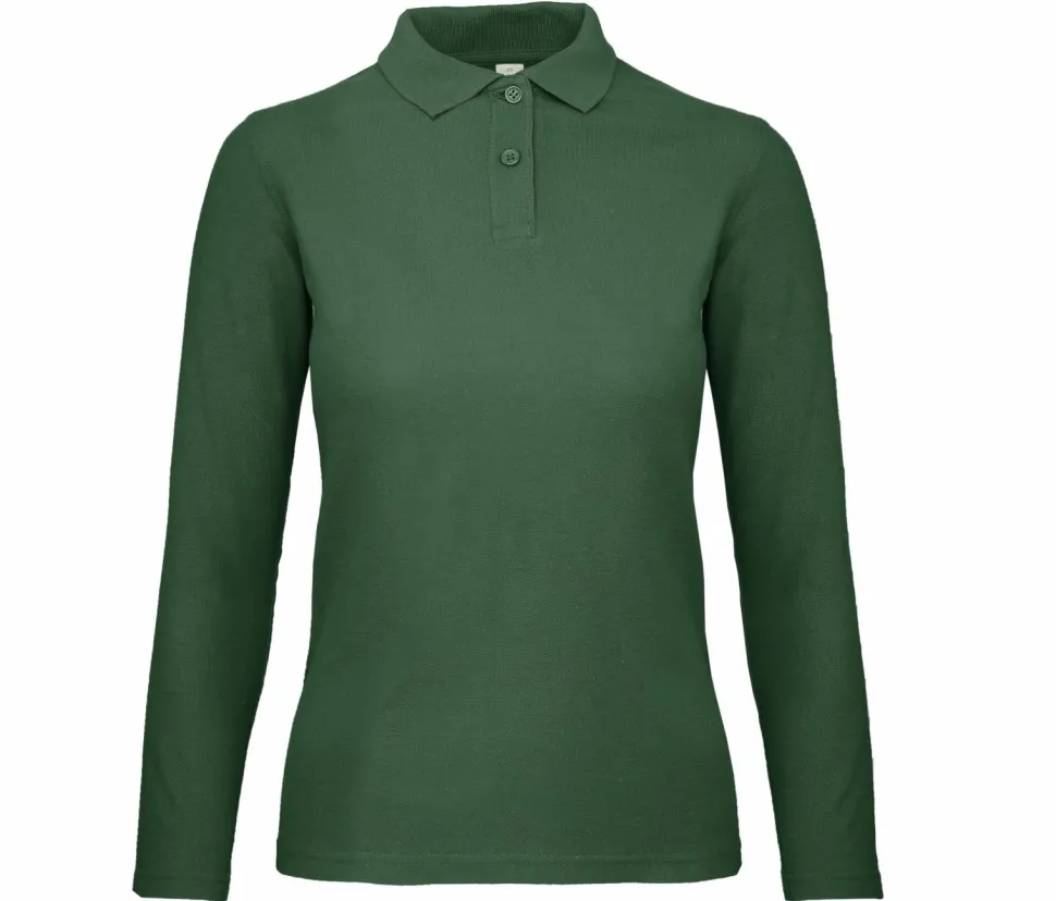 B&C ID1LW - Polo Manches Longues Femme