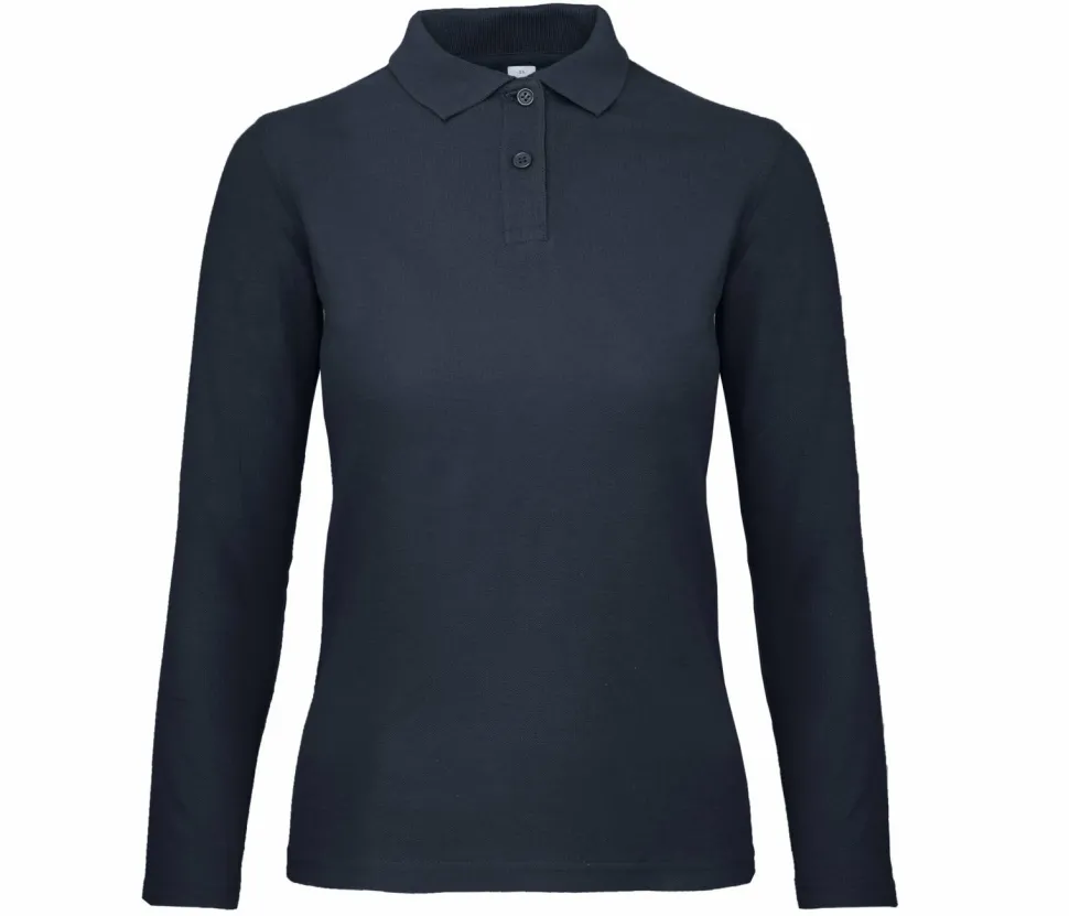 B&C ID1LW - Polo Manches Longues Femme
